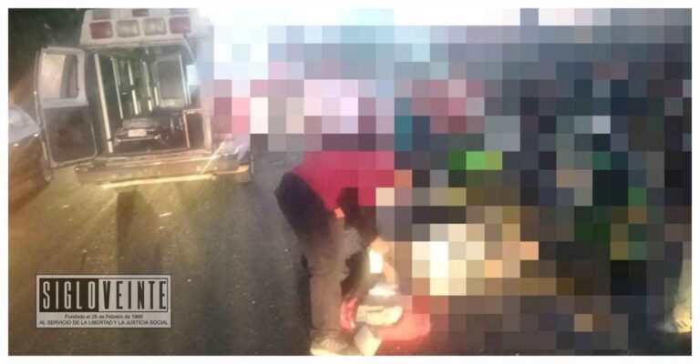 Joven de 20 años resultó con traumatismo craneoencefálico al accidentarse en motocicleta en la carretera Zitácuaro-Tuzantla