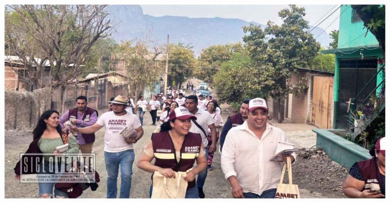 Anabet Franco y Juan Pablo Celis realizan campaña en los municipios de Huetamo y San Lucas