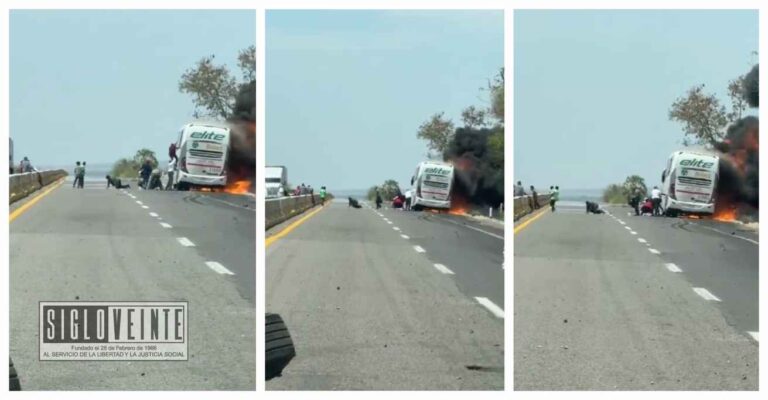 Autobús de pasajeros choca y se quema en Sinaloa; hay cuatro muertos, dos son de Huetamo y una de Ciudad Altamirano