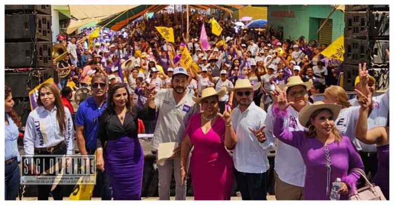 Catalina Pérez Negrón candidata del PES y PRD inicia con el apoyo de cientos de personas, su campaña en busca de la alcaldía de Tiquicheo