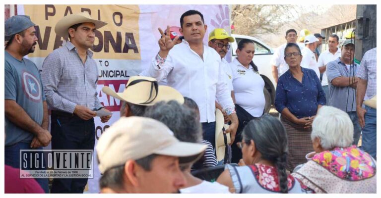 Chavita Jaimes y Pablo Varona ganan seguidores en comunidades de Huetamo a través de recorrido electoral