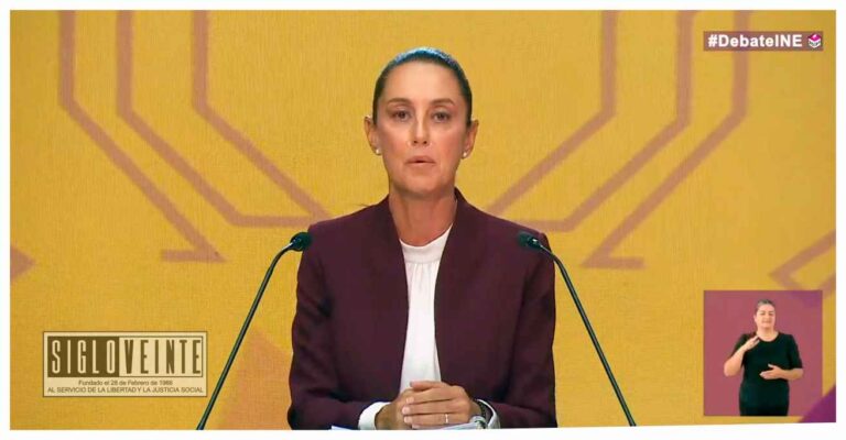 Con el 46%, Claudia Sheinbaum gana el primer debate presidencial revela encuesta