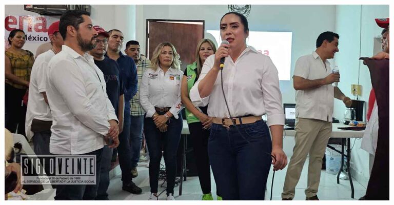 Desde el primer minuto de este lunes, Anabet Franco arranca su campaña por la diputación en el Distrito Local XVIII de Huetamo