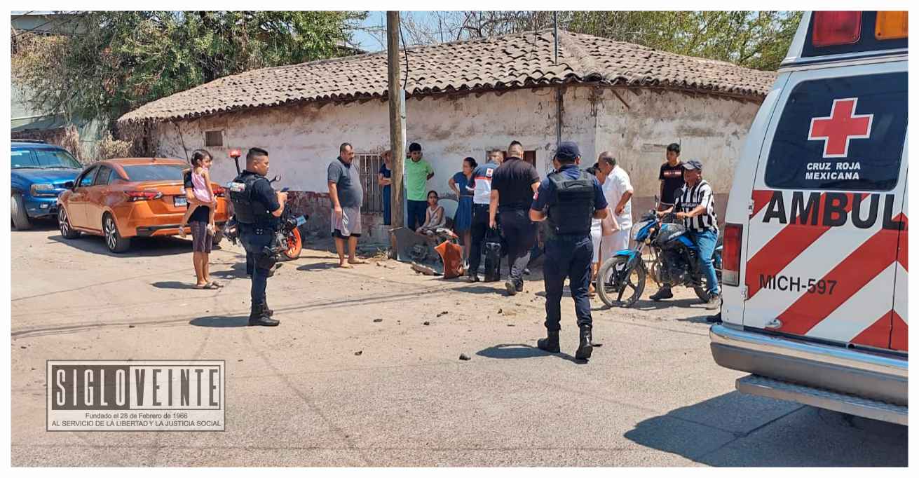 En Huetamo, accidente entre automóvil y motocicleta deja un lesionado ...