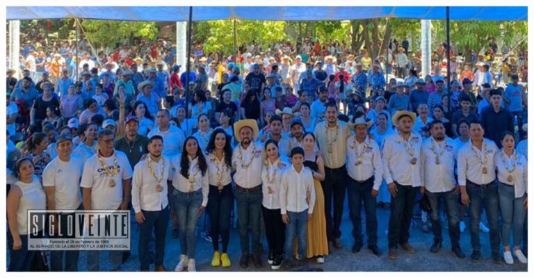 Hever Tentory y Chavita Jaimes Sánchez inician masivamente campaña en Carácuaro