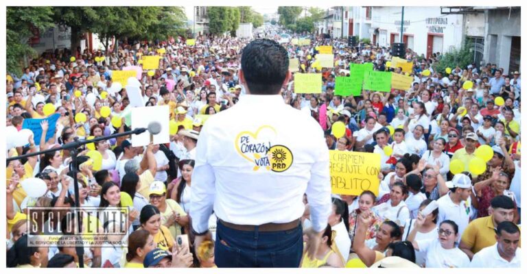 Multitudinario comienzo de campaña de Pablo Varona candidato del PRD a la presidencia municipal de Huetamo