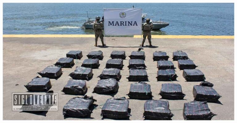 Secretaría de Marina asegura casi dos toneladas de cocaína en costas michoacanas, de haber llegado a las calles habría dejado una ganancia de más de 492 millones de pesos