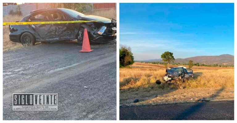 Trágico accidente en la carretera Tiripetío-Acuitzio del Canje: una persona fallecida y dos heridos