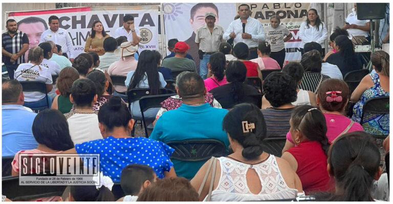 Chavita Jaimes comprometido con las necesidades de los habitantes de la colonia El Paraíso y el barrio de Tomatlán