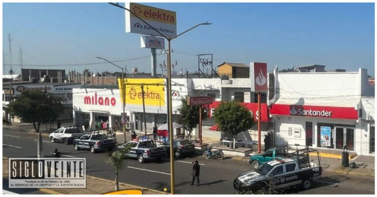 Cinco individuos armados se llevan un millón y medio de pesos en Elektra de Lázaro Cárdenas