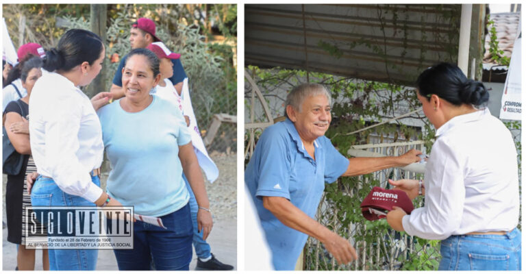 Casa por casa, Anabet Franco va por la continuidad de la Cuarta Transformación en Huetamo y todo el distrito 18