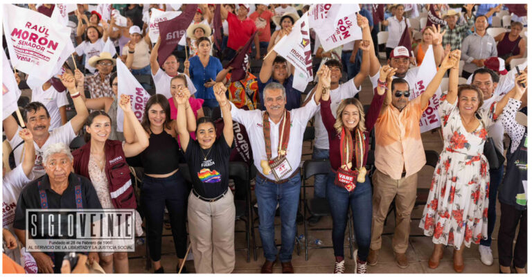 En Huetamo, Raúl Morón encabezó el cierre distrital de campaña de los candidatos de la coalición Sigamos Haciendo Historia en Michoacán