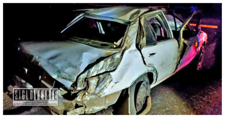 En accidente en Purépero, un joven pierde la vida en volcadura