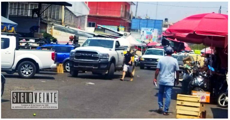 Fuga de gas causa alarma en el Mercado «Lázaro Cárdenas» de Ciudad Altamirano