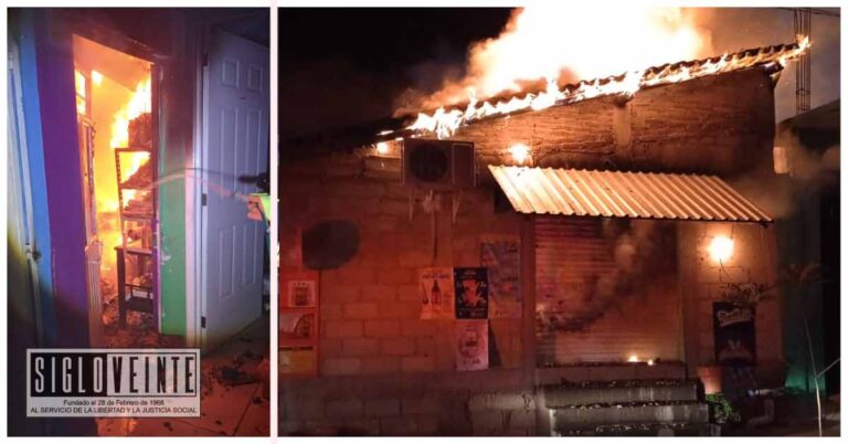 Incendio en tienda y papelería en Huetamo deja pérdidas millonarias
