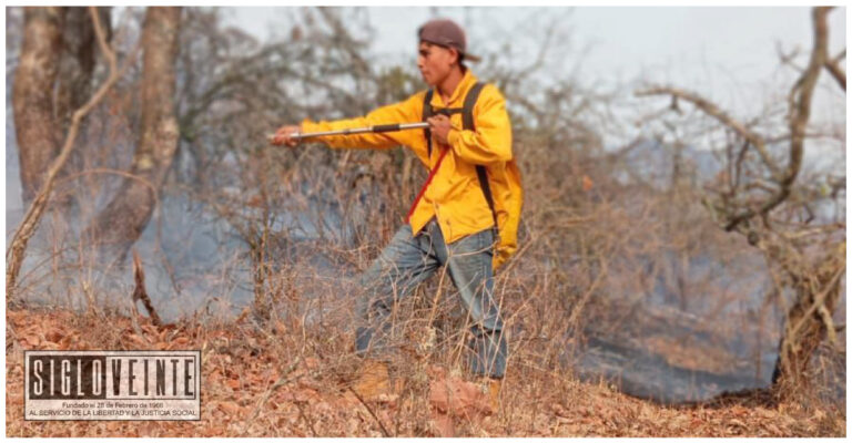 Jesús de17 años, el estudiante del Cecytem de Tzitzio que es brigadista forestal