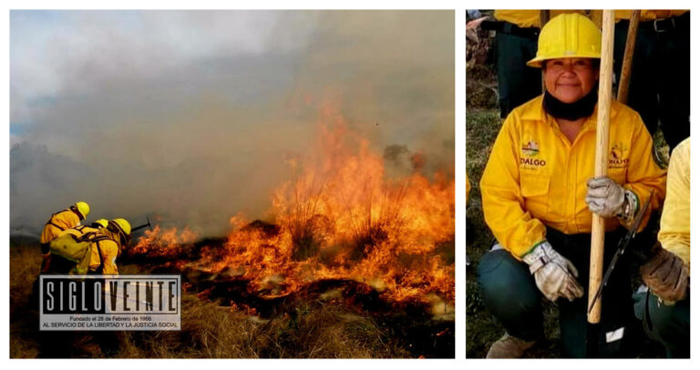 Lamentable, brigadista muere mientras combatía incendio forestal en Tuxpan, era vecina de Ciudad Hidalgo