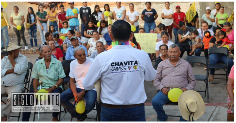 Los candidatos Chavita Jaimes y Pablo Varona se reunen con habitantes de Cuaro, La Estancia, Santa Rita y Santiago Conguripo