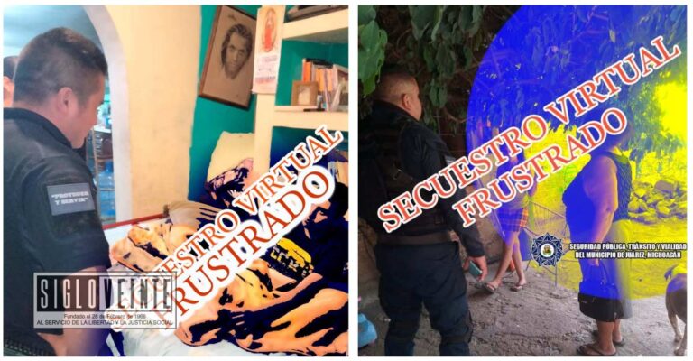 Frustran dos secuestros virtuales en el municipio Juárez gracias a la intervención de elementos de Seguridad Pública