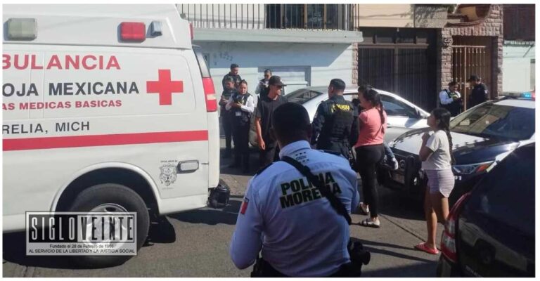 Hombre queda malherido tras ataque a tiros en la colonia Jardines del Rincón de Morelia