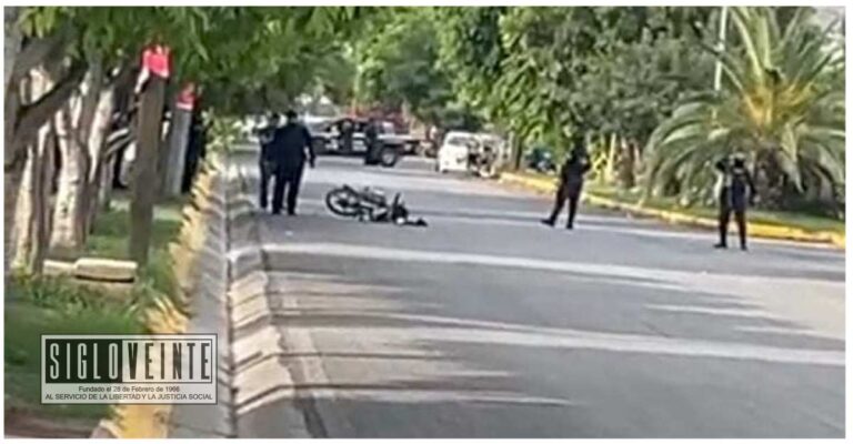 Motociclista de Apatzingán fue atacado a balazos y busca refugio en cuartel militar