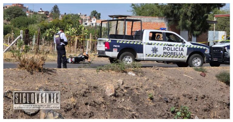 Un joven falleció y otro quedó herido tras derrape de motocicleta en Morelia