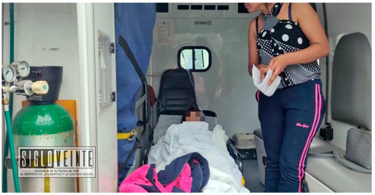 Menor sufrió grave accidente con motosierra en Huetamo, ya fue trasladado a Morelia