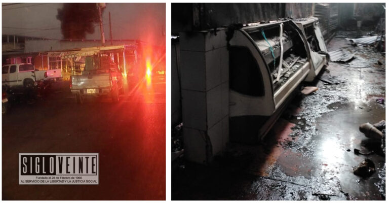 Voraz incendio consume 20 locales en el mercado Ignacio López Rayón de Apatzingán