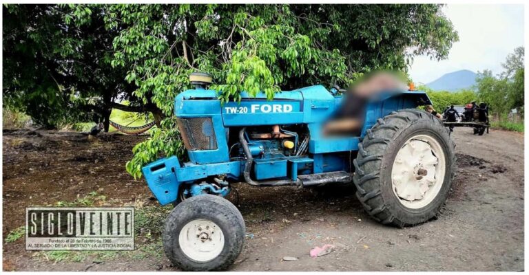 Asesinan a hombre mientras conducía tractor en Buenavista Tomatlán
