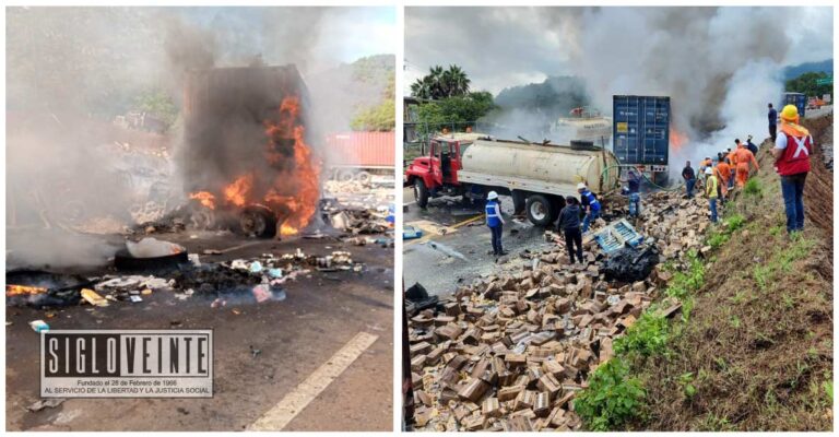 Aumenta a dos el número de fallecidos tras carambola e incendio en la autopista Siglo XXI