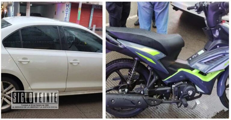 Chocan Jetta y moto en la Avenida Revolución, no se reportan lesionados