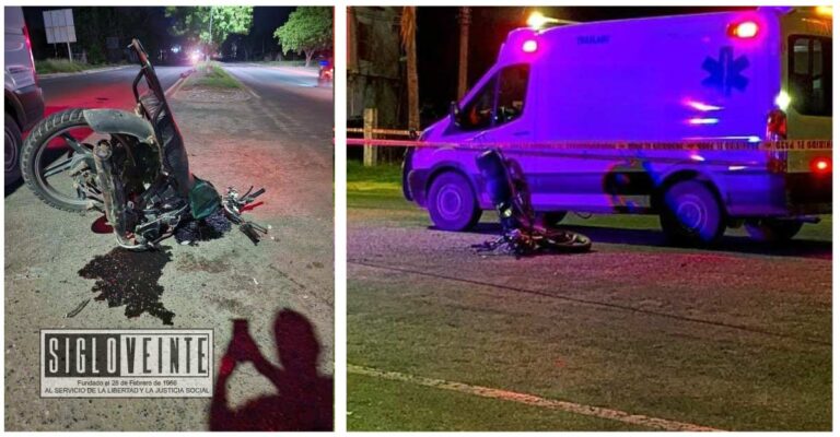 Choque de moto y automóvil en el Boulevard Ciudad Altamirano-Coyuca de Catalán deja un fallecido y un herido grave