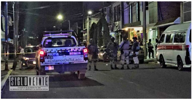 Dos muertos y dos heridos en ataque a balazos en negocio de micheladas en Morelia