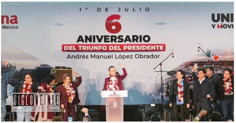 El triunfo del pueblo de México, el día de la revolución de las conciencias tenemos que celebrarlo luchando: Claudia Sheinbaum