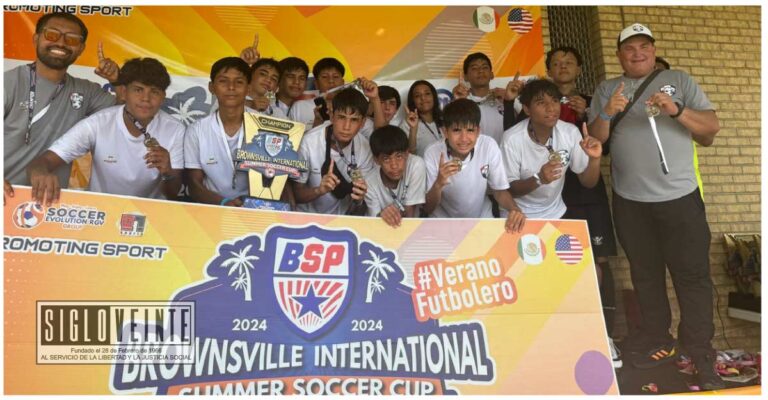 Estudiantes de la Escuela Secundaria Federal 1 de Huetamo, triunfan en el Torneo Brownsville International Summer Soccer Cup