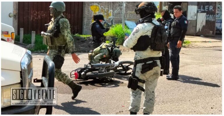 Motociclista gravemente herido tras ataque armado en Apatzingán