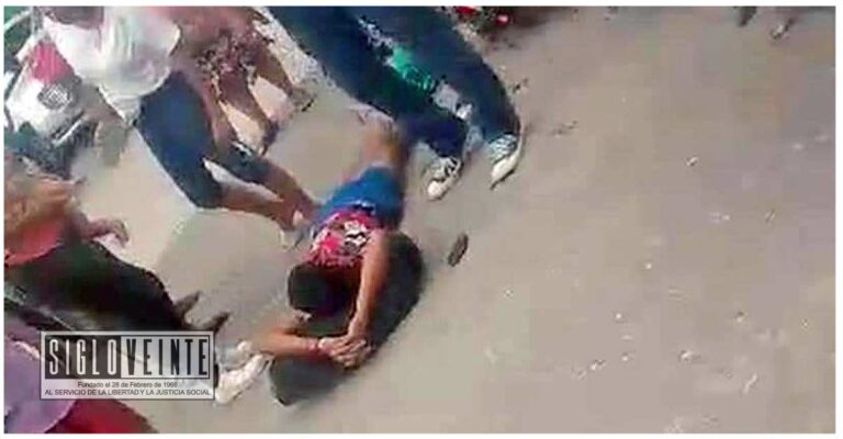 Motociclista herido en accidente en la glorieta de Las Américas en Ciudad Altamirano