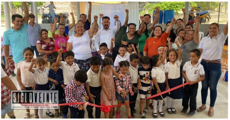 Realizan mejoras a la infraestructura del Jardín de Niños Juan Nepomuceno Adorno de La Parota