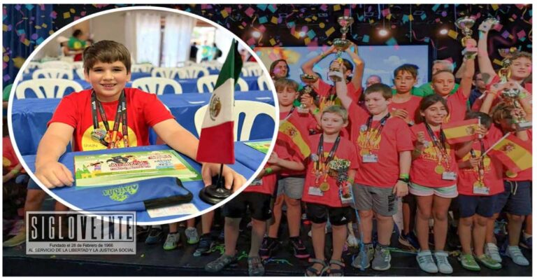 Santiago, el niño michoacano que ganó campeonato mundial de cálculo mental; con 11 años, resolvió 70 operaciones aritméticas en 5 minutos