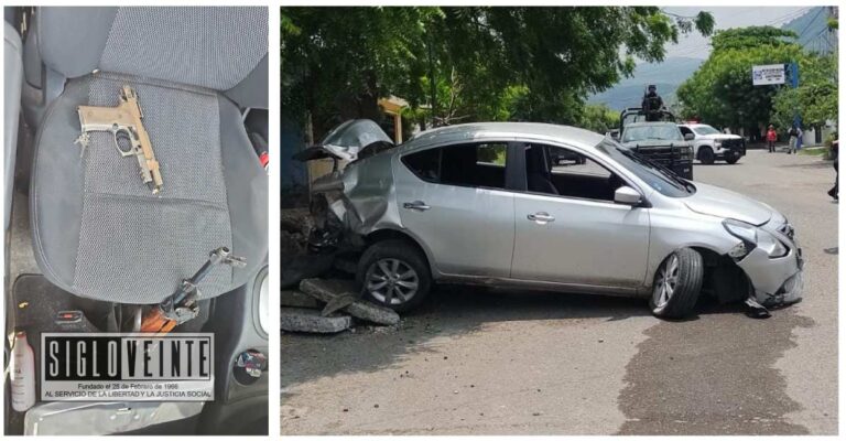 Tras persecución en Apatzingán, Guardia Civil detiene a presunto implicado en agresión y asegura 3 armas