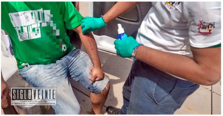 Accidente de motocicleta en Huetamo deja a joven con lesiones