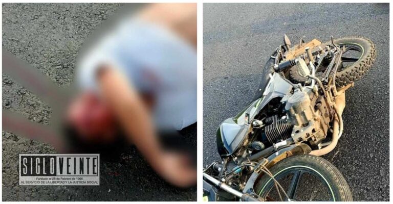 Accidente en la carretera Los Reyes-Jacona deja a motociclista al borde de la muerte