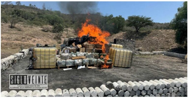 Anuncia la FGR resultados del mes de julio en Michoacán, destaca destrucción de media tonelada de diversos enervantes