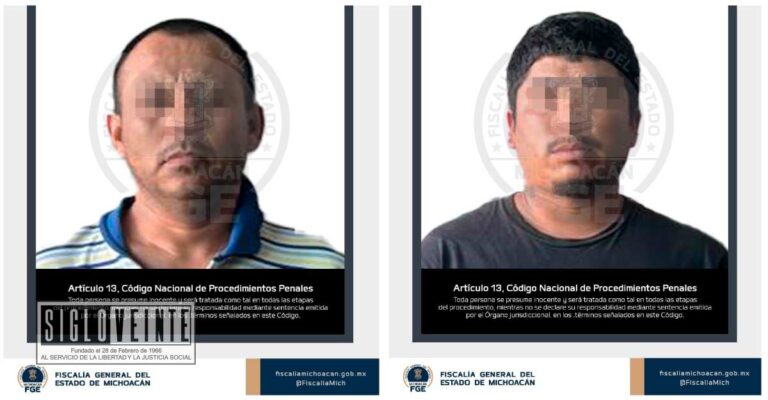 Capturan a dos presuntos responsables del feminicidio de cinco mujeres en el municipio de Penjamillo, Michoacán