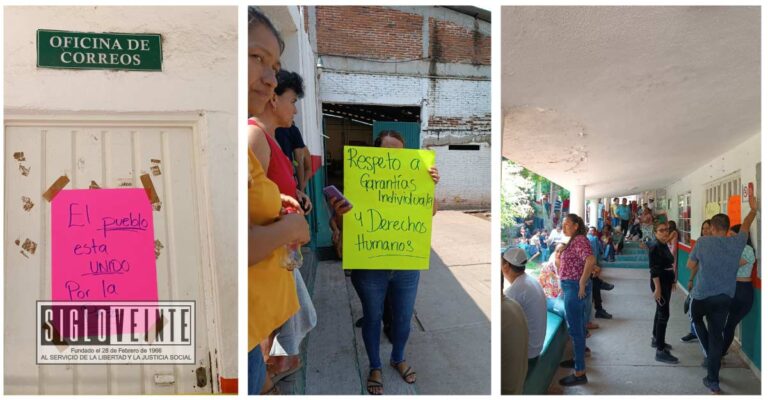 Centenares de habitantes de Churumuco se manifiestan ante los abusos de autoridad de los elementos de la Base de Operaciones Interinstitucionales