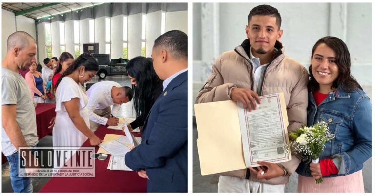 Registro Civil regulariza parejas privadas de la libertad en los penales de Tacámbaro y Uruapan
