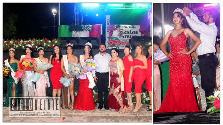 Coronan Arlete Lucero Cortes como Reina de las Fiestas Patrias de Carácuaro 2024