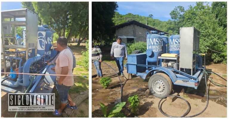 Alcalde de Huetamo gestiona planta potabilizadora de agua para atender a familias afectadas en la comunidad de San Rafael