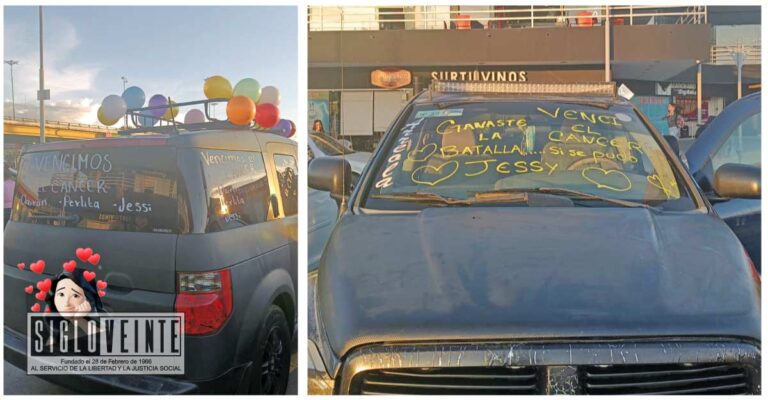 Dairon, Jessy y Perlita celebran que han vencido al cáncer con caravana motorizada en Morelia