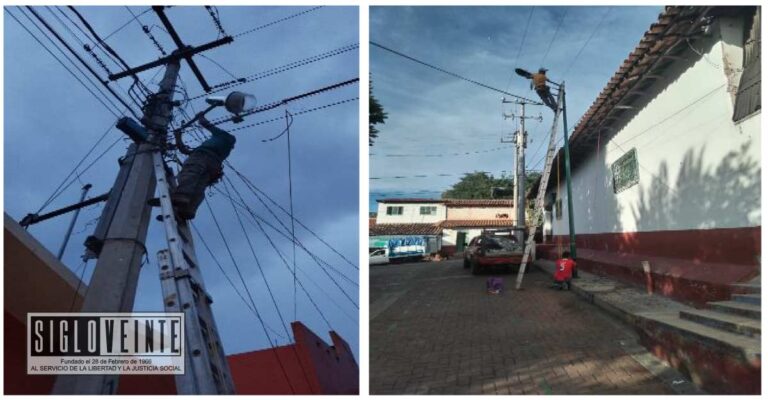 Gobierno municipal de Carácuaro realiza rehabilitación y mejoras al alumbrado público